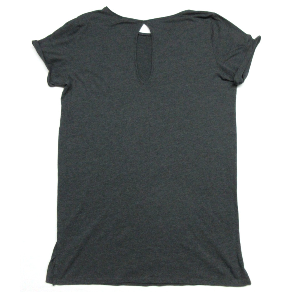 VICTORIAS SECRET Womens Medium Love Heart Keyhole Gray Lounge Sleep Shirt Tunic - Picture 3 of 6